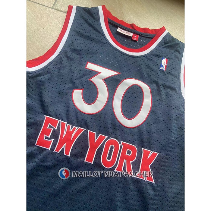 Maillot New York Knicks Bernard King NO 30 Mitchell & Ness 1982-83 Bleu
